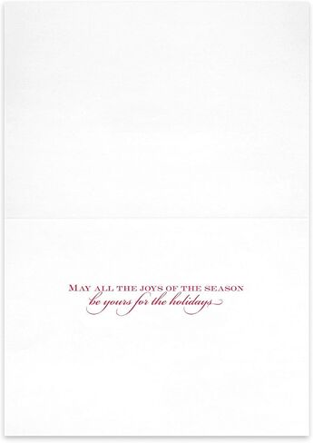 Holiday Classic Collection 16-Count Boxed Christmas Cards with Foil-Lined Envelopes, 7.8" x 5.6", Sparkling Santa (882800) in Saudi Arabia