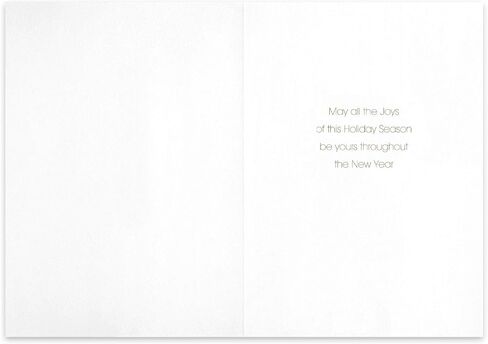 Holiday Classic Collection 16-Count Boxed Christmas Cards with Foil-Lined Envelopes, 7.8" x 5.6", Sparkling Santa (882800) in Saudi Arabia