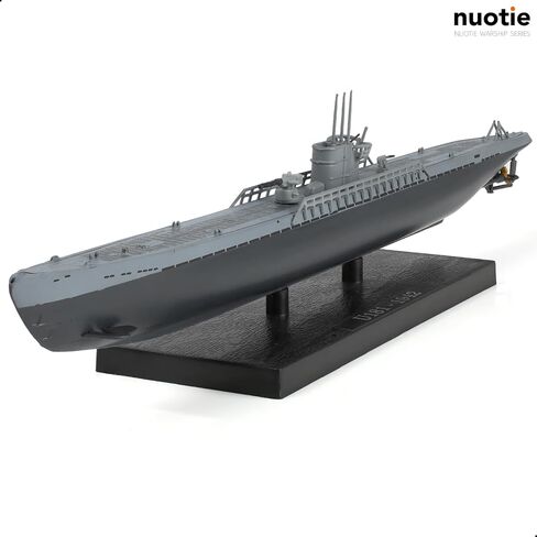 1/350 U-181-1942 الحرب العالمية الثانية الألمانية كريغسمارين غواصة حربية نموذج النوع IXD2 U-Boat نموذج Warld War II سبيكة معدنية مصبوبة نموذج عسكري مع حامل عرض مجموعة هدية للبالغين in Kuwait