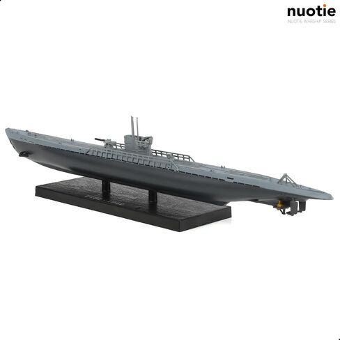 1/350 U-181-1942 الحرب العالمية الثانية الألمانية كريغسمارين غواصة حربية نموذج النوع IXD2 U-Boat نموذج Warld War II سبيكة معدنية مصبوبة نموذج عسكري مع حامل عرض مجموعة هدية للبالغين in Kuwait