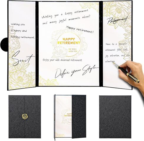 Retirement Party Decorations, Happy Retirement Guest Book Alternative, Retirement Gifts for Women Men, Farewell Party Supplies Going Away Gifts for Office Coworker in Saudi Arabia