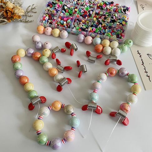 Bead Stoppers, 6-Piece Set with Red Handles, for Jewelry Making Creative Bead Line End to Prevent Beads from Falling (Red-6PCS) in Saudi Arabia