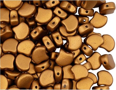 100 قطعة خرز جينكو 7.5x7.5x3.4 مم، 2 فتحة، مزيج أخضر برونزي، زجاج تشيكي in Kuwait