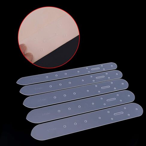 Leather Templates, Leather Patterns Templates PVC, Weaver Leather Tools for Belt Holes Making, Belt Leather Templates, Belt Punching Template DIY Set Kit Contains 5 Size in Saudi Arabia