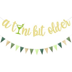 Pre-Strung Martini Party Decorations, A Tini Bit Older Birthday Decor, Tiny Bit Older Party Decor, A Tini Bit Older Banner, A Tiny Bit Older Birthday Decor Espresso, Perfect for Tini Bar Themed Bachelorette Party