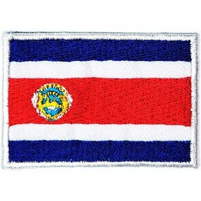 Mini Flag Patch Costa rica Embroidered Military Tactical Costa rica Flag Patches National Emblem for Travel Backpack Hats Jackets Jeans T-Shirt Costume Craft Sewing (11)