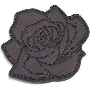 Black Rose Tactical Military Morale Hook and Loop Patch - Fun Tactical Patch for Backpacks, Dog Harnesses, Army Vests, Hats, and Helmets - Cool PVC Rubber Patch Boosts Moral