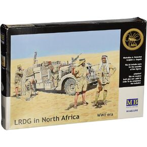 Master Box WWII Long Range Desert Group (LRDG)(5) Figure Model Building Kits (1:35 Scale)