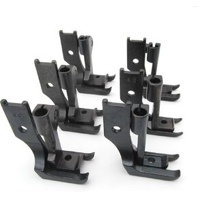 ckpsms Brand - 6SET #S380-B Walking WELT Cording Foot fit for JUKI DNU-241,DNU-1541,LU-562,Singer 153K101,153W101,Brother LS2-B837,Consew 206RB,225 (3mm+4mm+5mm+6mm+8mm+10mm)