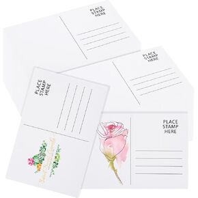 Oungy 200 PCS Watercolor Cards 4 x 6 Inch Watercolor Postcards 140lb/300 GSM Blank Watercolor Paper Post Cards Blank Cotton Art Paint Paper for DIY Mailing Painting Invitations Gift Cards