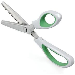 Stainless Steel Dressmaking Pinking Shears Fabric Craft Zig Zag Cut Scissors