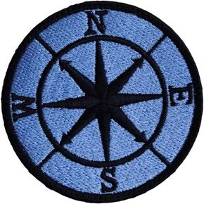 3'' Antrix Tactical Compass Patch - Military Compass Compatible/Hook and Loop - Outdoor Travel - Backpacks, Clothing, Jeans, Dress, Hat, Fully Embroidered in Saudi Arabia