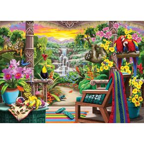 Wonder Forge Tropical Retreat 1000 Piece Jigsaw Puzzle for Adults | Unique, Perfectly-Fitting Pieces | Fun, Vibrant Imagery | Amazon Exclusive