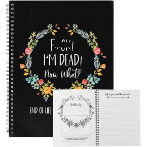 Funny I'M Dead End Of Life Planner, I'M Dead Now What Book Planner, Guided Final Arrangements When I'M Gone Workbook Organizer Notebook, for Possessions, Business Affairs and Final Wishes