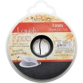Dazzle-It! 75400999-00 Knotting Cord, Black