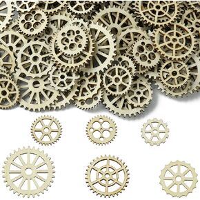 UR URLIFEHALL Assorted Wood Cutouts Ornaments Unfinished Wooden Paint Crafts for DIY Scrapbooking Painting Crafts Homemade Decoration Art Project