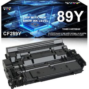 CF289Y 89Y Black Toner Remanufactured High Capacity 89Y CF289Y Toner Cartridge(Chip with New/Show Ink Level) Replacement for Enterprise Flow MFP M528c M528z M507dn M507dng M507n M507x M528dn M528f