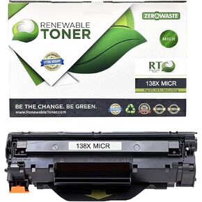 RT 138A MICR Toner Compatible Replacement for HP W1380A Magnetic Check Printing Ink Cartridge Laser Jet Pro 3001dw 3001dn MFP 3101fdw 3101fdn | 138X W1380X with Limited Function Chip