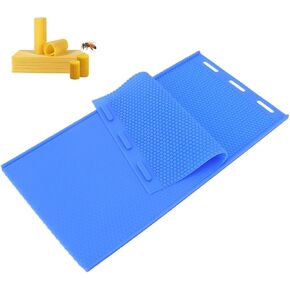 Beeswax Press Sheet Molds 2Pcs Silicone Material DIY Molds Soft Press Sheet Mould Tools Beeswax Embosser Machine for Beekeeping