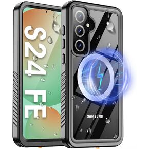 Oneagle for Samsung Galaxy S23 FE Case,[3 in 1] Galaxy S23 FE Phone Case with [2Pcs Tempered Glass Screen Protectors][12FT Military Protection],Heavy Duty Protective Rugged Case for S23 FE 5G 6.4''