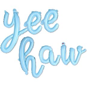 Birthday Party Balloons Yee Haw Balloons Rose Gold Yee Haw Banner for Western Cowgirl Birthday Decorations