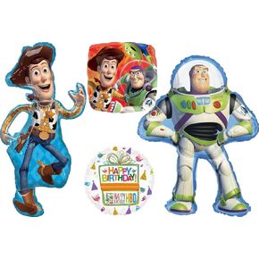 Anagram Woody and Buzz Lightyear's Birthday Party Supplies Balloon Bouquet Decorations