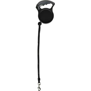 Petmate Walkabout Retractable Dog Leash Cord for Dogs up to 44 Pounds, 16 Feet, Medium, Black