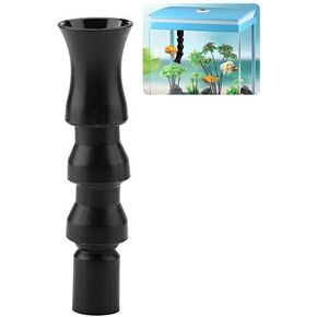 Flexible Aquarium Duck Flat Nozzle 360°Fish Rotating Water Outlet Aquarium Outflow End Plumbing Fitting(Small Tornado Nozzle)