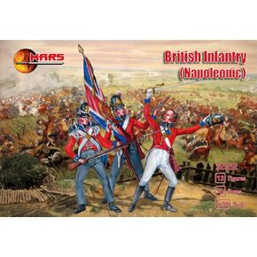 MSF Mars Figures 32032-1/32 - British Infantry (Napoleonic) 12 Figures