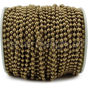 CleverDelights 3.2mm (1/8") Ball Chain - Antique Bronze Color - 30 Feet