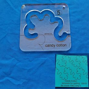 Free Motion Quilting Template Q5-03 for Houshold Sewing Machines Rulers