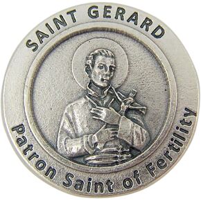 Lumen Mundi Patron Saint of Fertility St Gerard Pocket Token with Prayer Back