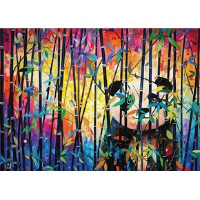 Wonder Forge Peekaboo Panda 1000 Piece Jigsaw Puzzle for Adults | Unique, Perfectly-Fitting Pieces | Fun, Vibrant Imagery | Amazon Exclusive