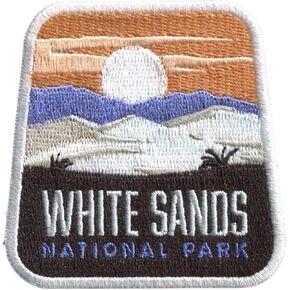 Vagabond Heart White Sands National Park Patch - Iron On Travel Badge - White Sands Souvenir