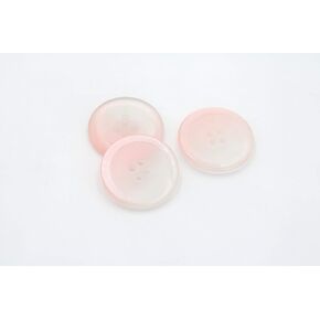 20PCS 4 Holes Resin Round Buttons Craft Sewing Snaps 4 Holes Handmade DIY Accessories (Pink, 20mm)