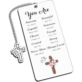 Baptism Gifts for Girl Boys First Communion Gifts for Girls Confirmation Gifts for Teen Girls Bible Baptismal Bookmark Gifts Easter Basket Stuffers Christian Gifts for Women Faith Graduation Birthday