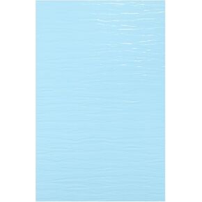 MECCANIXITY PVC Ripple Water Sheet Miniature Roof Tiles Mini Dolls Houses Set for DIY Model Dolls Houses Garden Sand Table Light Blue Flow Pattern 33x22cm/1.3x0.87"