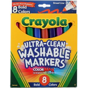 Washable Broad Point Markers (8/Set) [Set of 2]