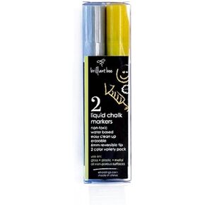 Mega Pack of Liquid Chalk Markers, Reversible Chisel and Round Tip, Use For Menus, Bistro Boards, Storefront Windows (18)
