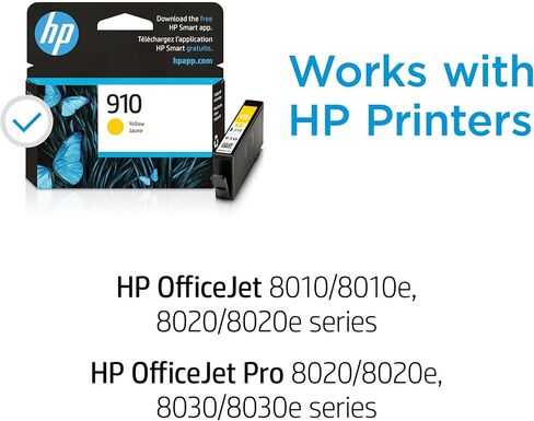 HP 910 Magenta Ink Cartridge | Works with HP OfficeJet 8010, 8020 Series, HP OfficeJet Pro 8020, 8030 Series | Eligible for Instant Ink | 3YL59AN in Saudi Arabia