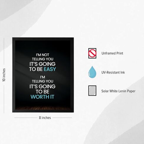 Life Lesson | Motivational Wall Decor | Inspirational Wall Decor Poster for Home Decor, Classroom Decor, Office Decor | Motivational Poster | Encouragement Gifts | Leadership Quotes Wall Art - 8x10 | in Saudi Arabia