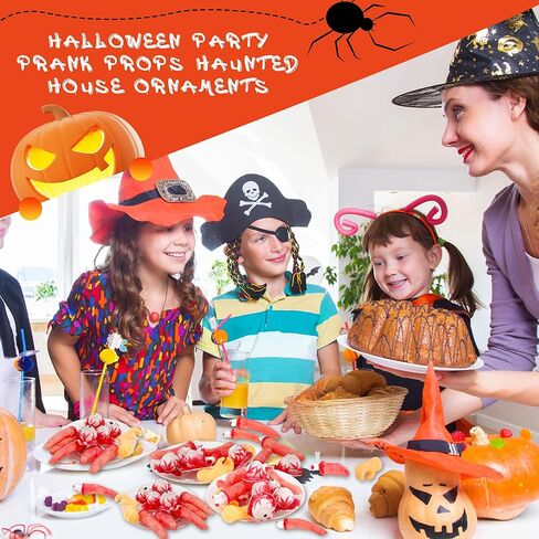 12 قطعة من أجزاء جسم الهالوين البلاستيكية المزيفة والأيدي المقطوعة والأصابع المكسورة والعيون وأجهزة الجسم للهالوين المسكون بالمنزل ومصاصي الدماء والزومبي وديكورات الحفلات in Kuwait