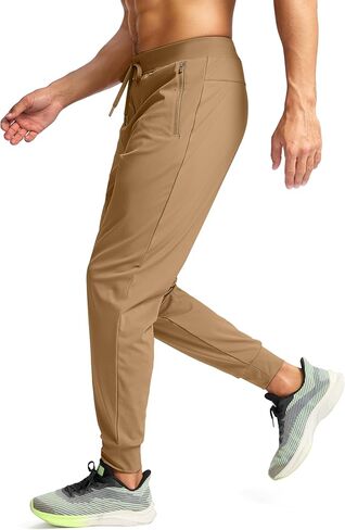 G Gradual Men's Joggers Pants with Zipper Pockets Stretch Sweatpants Athletic Track Pants for Men Workout Running Gym in Kuwait