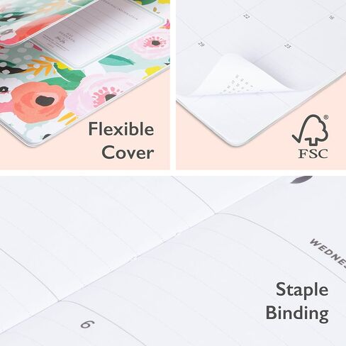 Blue Sky Day Designer 2025 Monthly Planner Calendar, January 2025 - December 2025, 8.5" x 11", Clear Flexible Cover, Stapled Binding, Secret Garden Mint in Kuwait