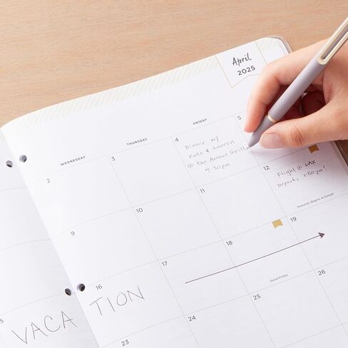 Blue Sky Day Designer 2025 Monthly Planner Calendar, January 2025 - December 2025, 8.5" x 11", Clear Flexible Cover, Stapled Binding, Secret Garden Mint in Kuwait