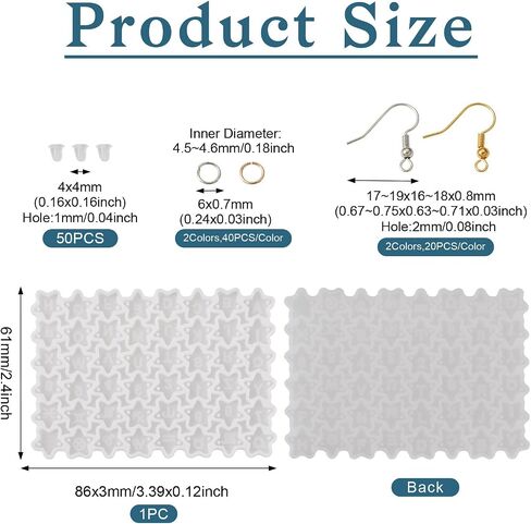 Cheriswelry 5Pcs/Set Paw Print Silicone Mold Cat Resin Casting Mold Animal Pendant Mold Crafts 9-67mm for DIY Earring Necklace Bracelet Jewelry Making Decoration in Saudi Arabia
