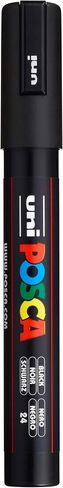 Posca Marker 5M in Black, Posca Pens for Art Supplies, School Supplies, Rock Art, Fabric Paint, Fabric Markers, Paint Pen, Art Markers, Posca Paint Markers in Saudi Arabia