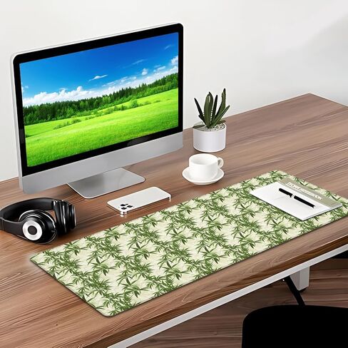 Cat Gaming Mouse Pad, Desk Mat, Non-Slip Rubber Base Cool Aesthetic MousePads for Computer Laptop Keyboard Office School Home Desktop Decor 31.5" x 11.8" in Saudi Arabia