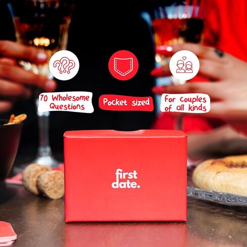 Dring India: First Date - لعبة الورق المثالية للأزواج والعشاق في المواعيد الأولى | 70 بطاقة أسئلة لإجراء محادثات مهمة حقًا | مثالية للهدايا | (بناء العلاقات والحب) in Saudi Arabia