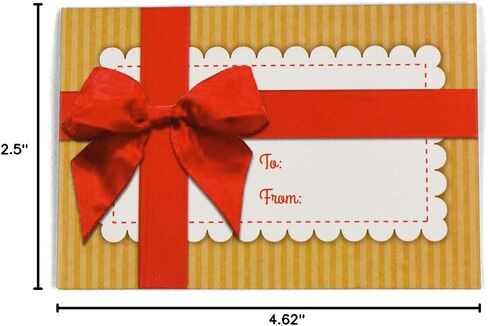 100 Guardian Gift Card Envelopes, 2-1/2" x 3-5/8" (Red Bow) in Saudi Arabia